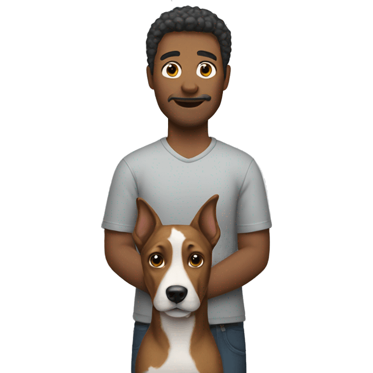 man with dog emoji