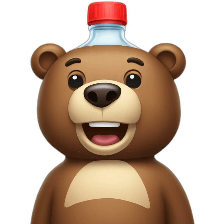 Bear bottle with vodka emoji