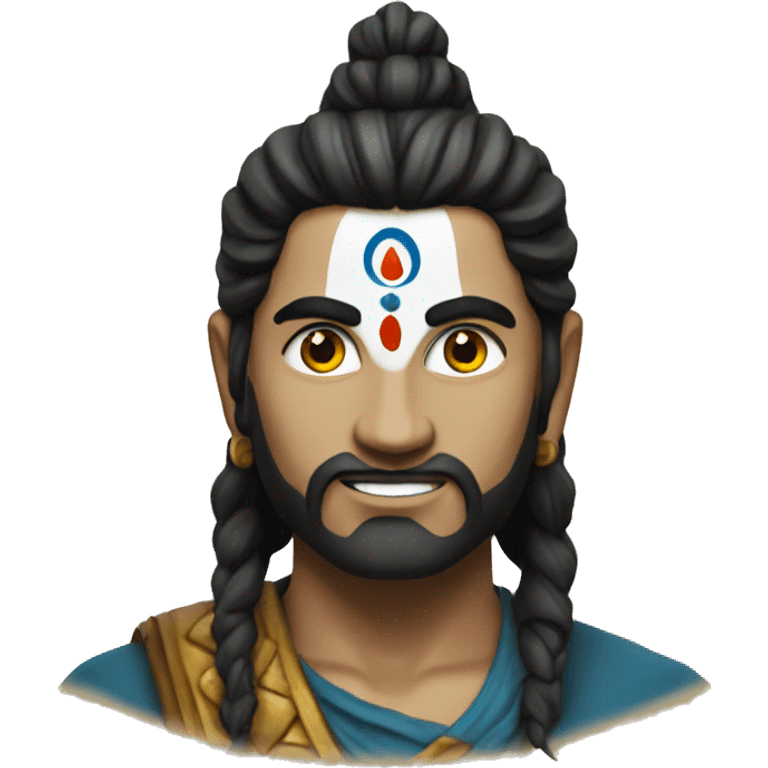 Create mahadev emoji in back emoji