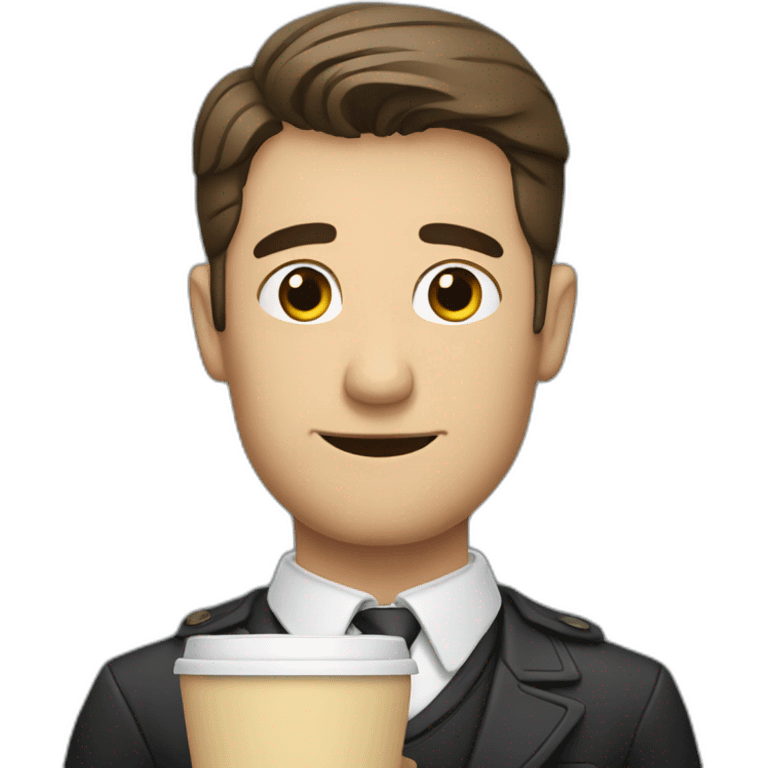 tomas shelby drinking coffee emoji