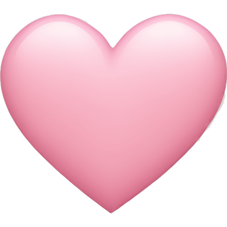 Soft pink heart  emoji