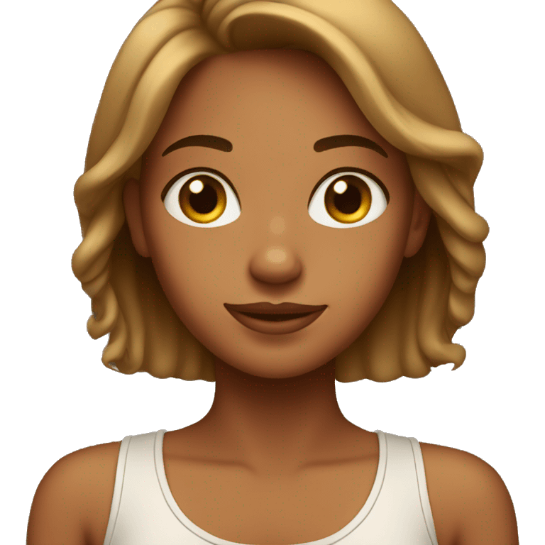 tan girl emoji