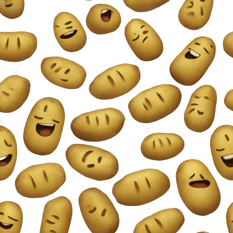 Potato that is laughing emoji