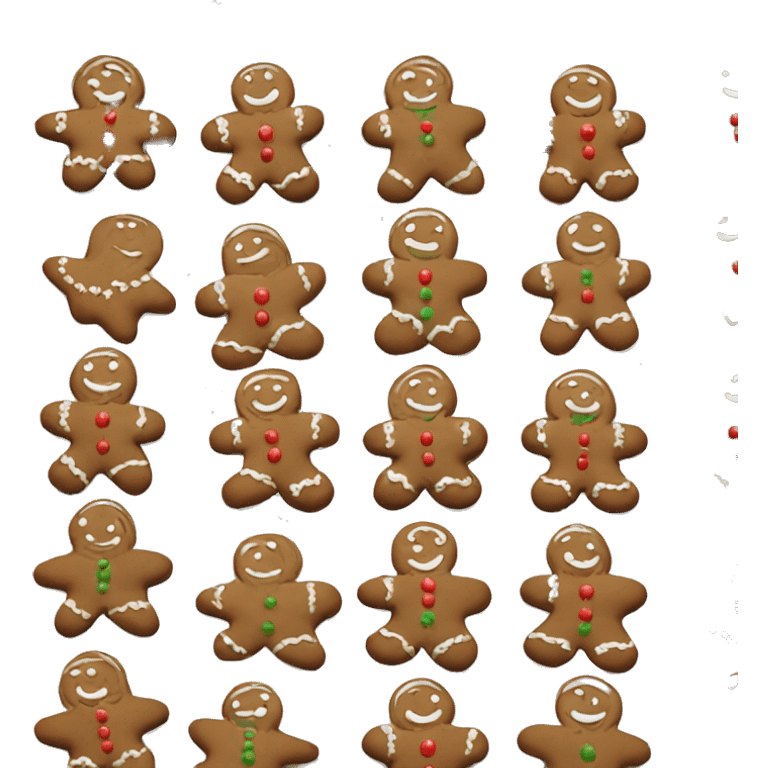 christmas gingerbread  emoji