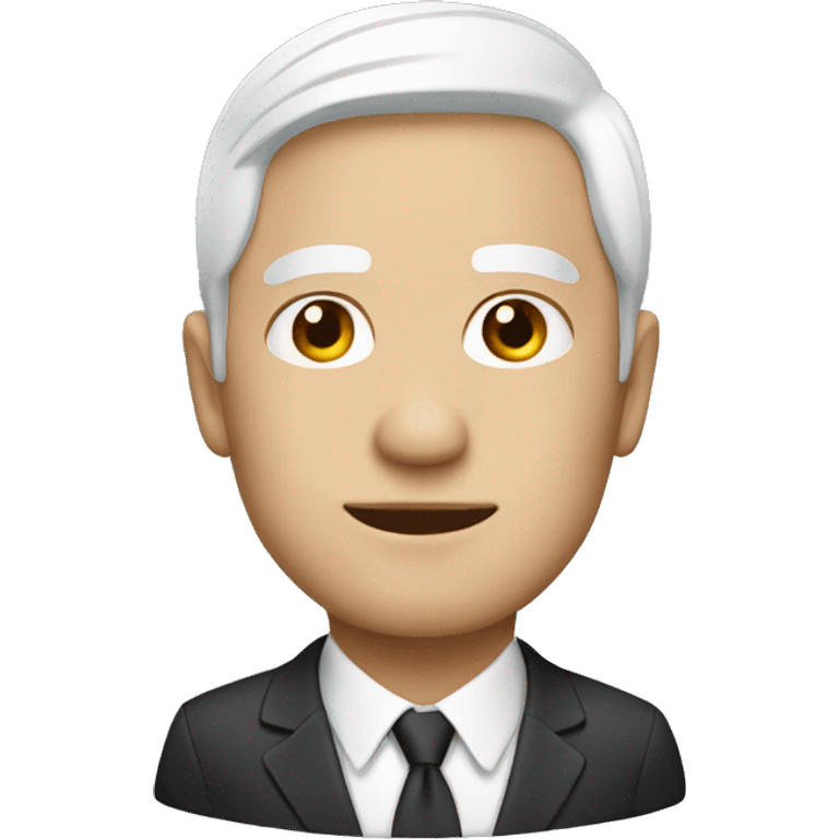 executive expat with white hair emoji