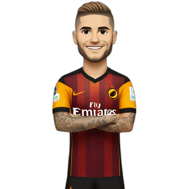 Mauro Icardi with Galatasaray jersey emoji