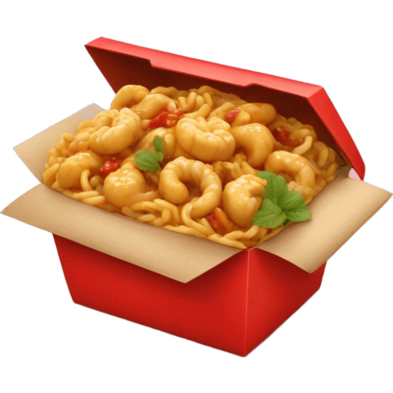 Chinese food in a red box emoji