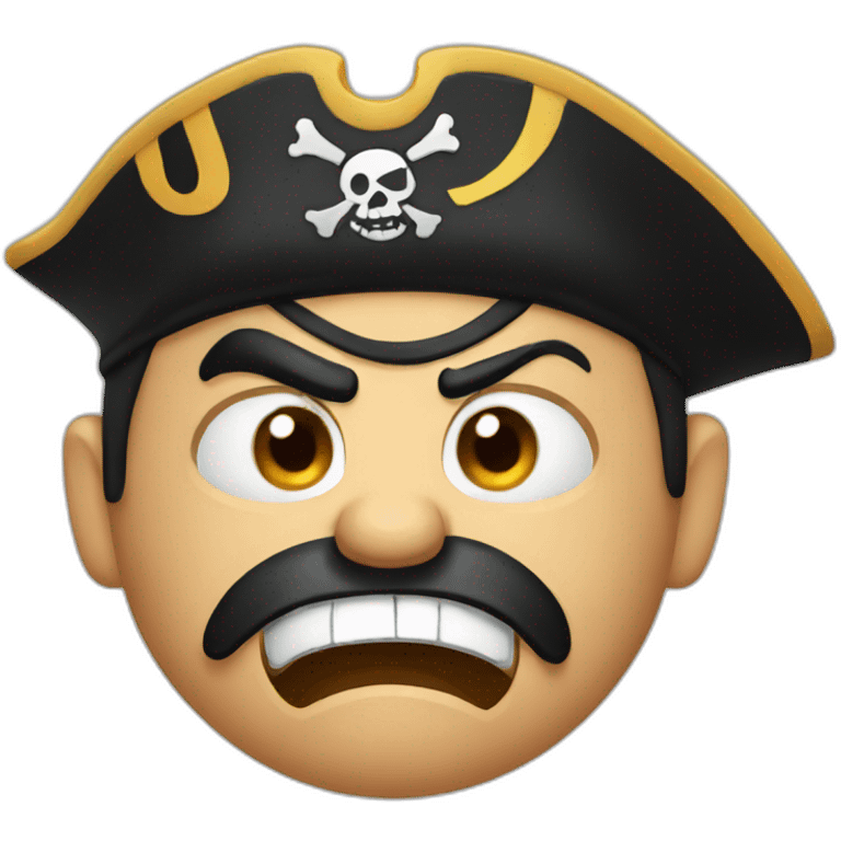 pirate angry face emoji