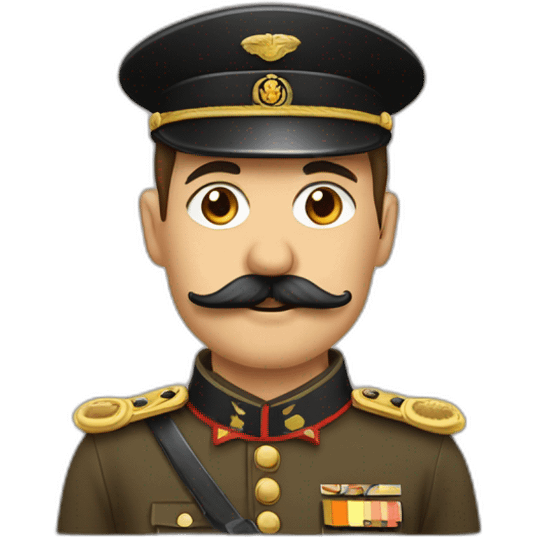 Soldat allemand SA brun petite moustache emoji