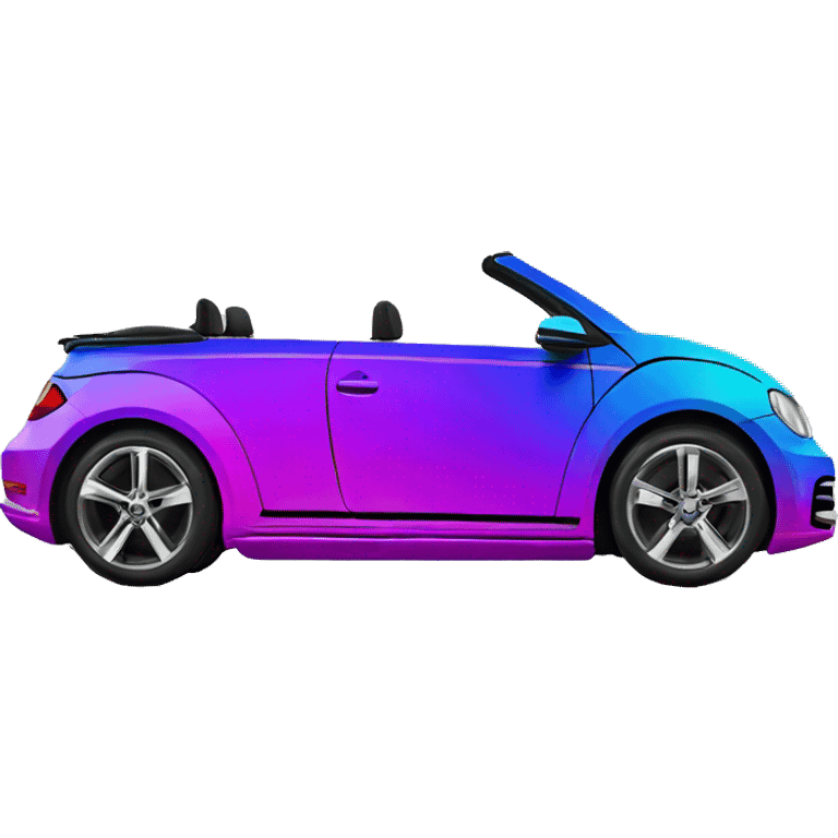 neon gradient vw convertible emoji