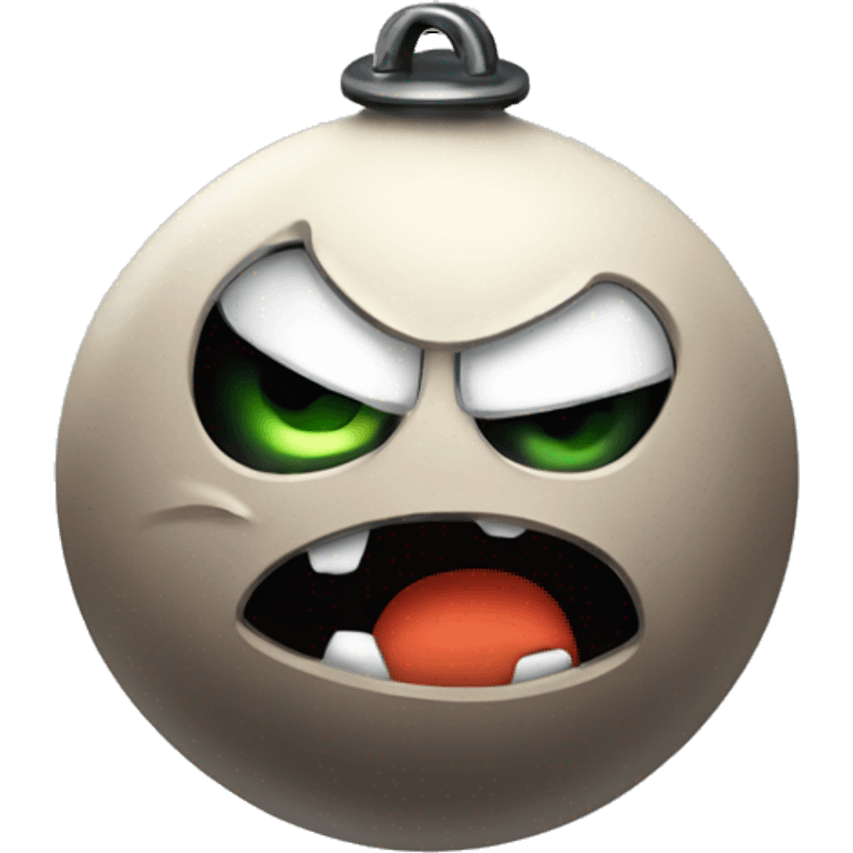 Cute angry bomb emoji