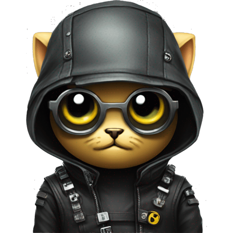  Cyberpunk GitHub octocat emoji