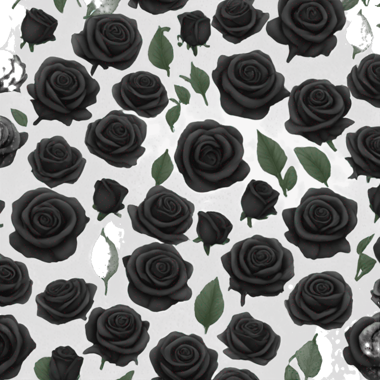 Black roses emoji