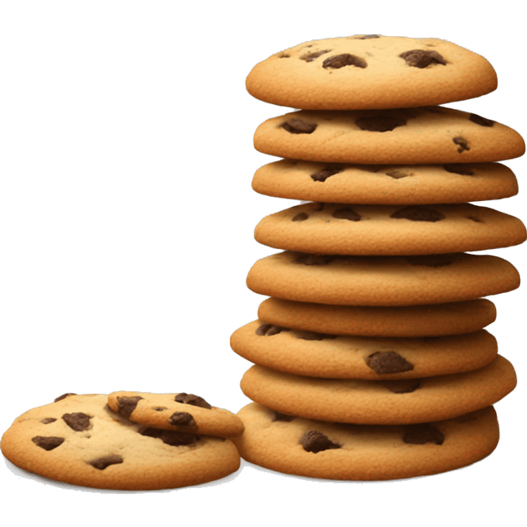 Cookies stacked on white plate emoji