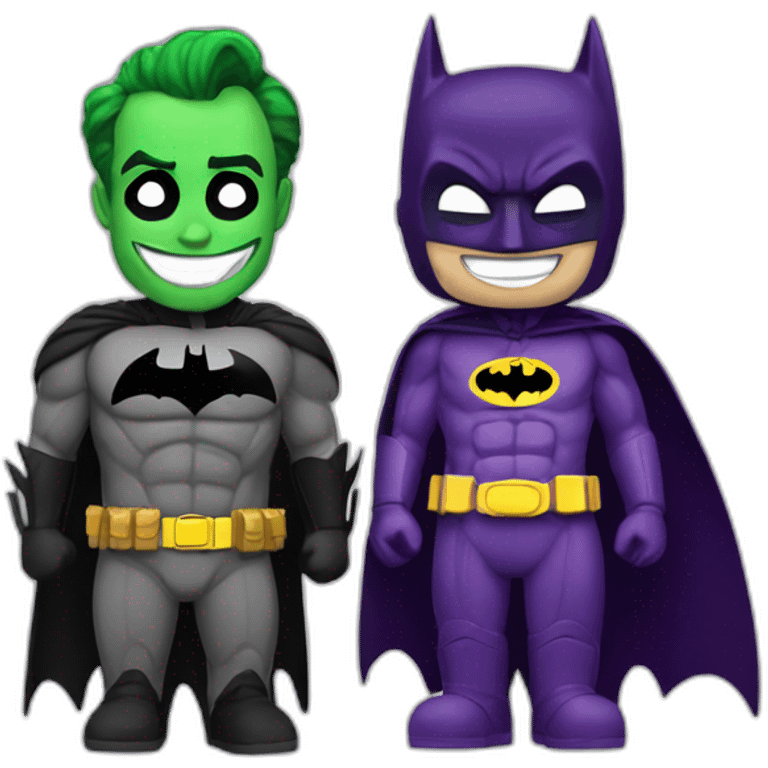 Batman et le joker emoji