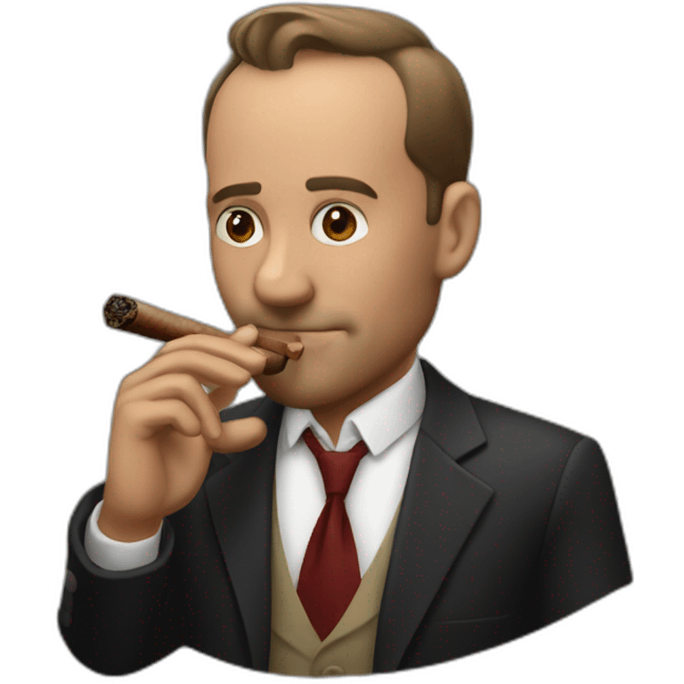 Andrew Tate smoking a cigar emoji