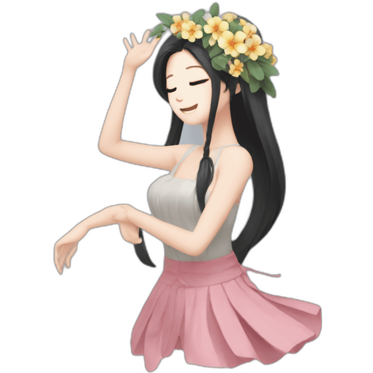 Jisoo flower dance emoji