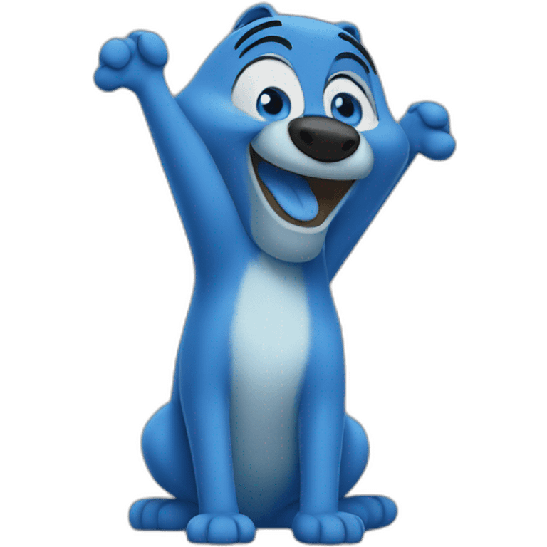 bluey saying hooray emoji