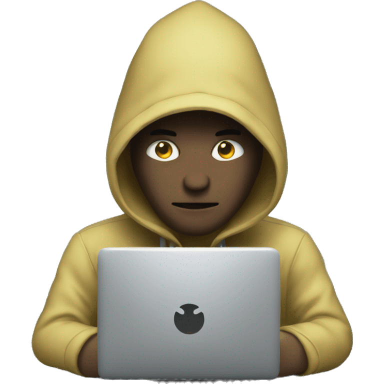 Hacker on computer emoji