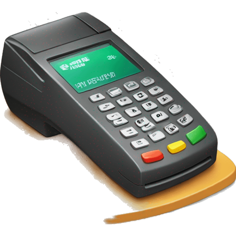 Debit card swiping payment terminal emoji