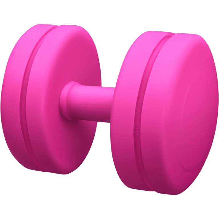 Pink exercise dumbbell weights  emoji