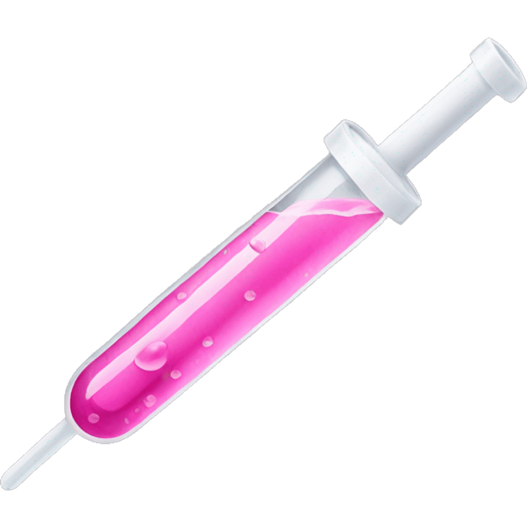 Pink pipette emoji