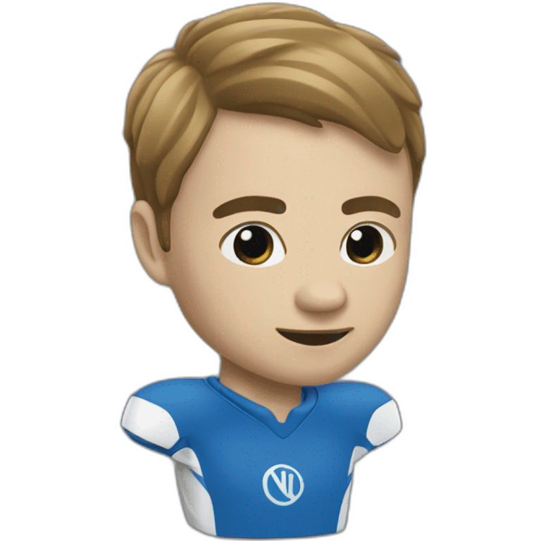 un chauve qui joue au foot emoji