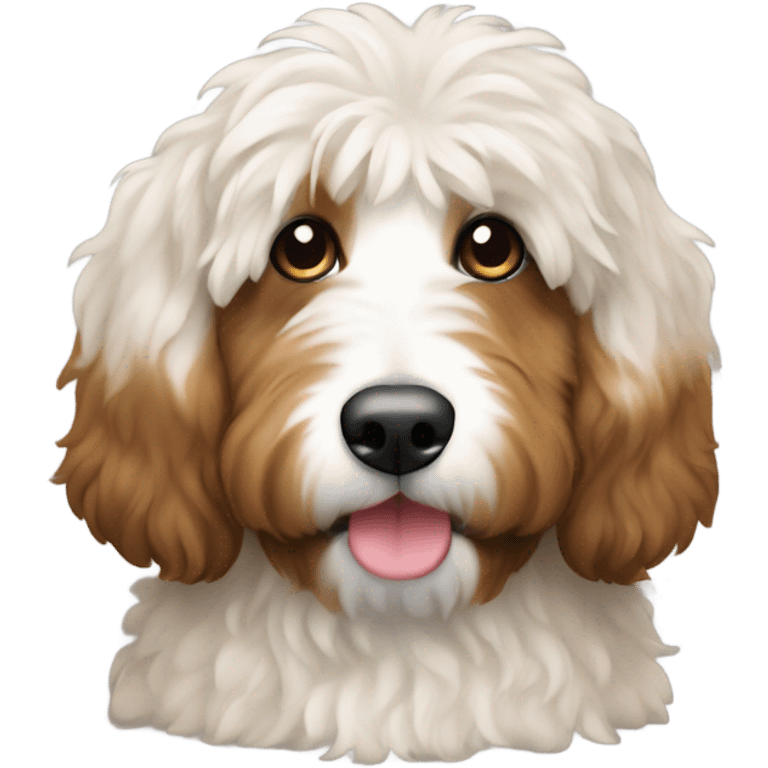 bernedoodle and computer emoji