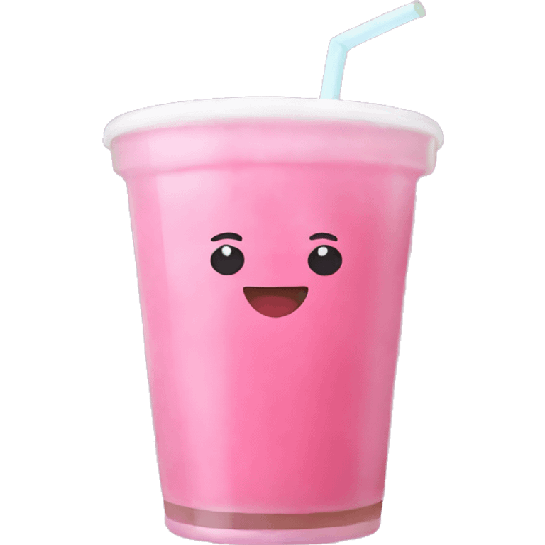 pink boba drink  emoji