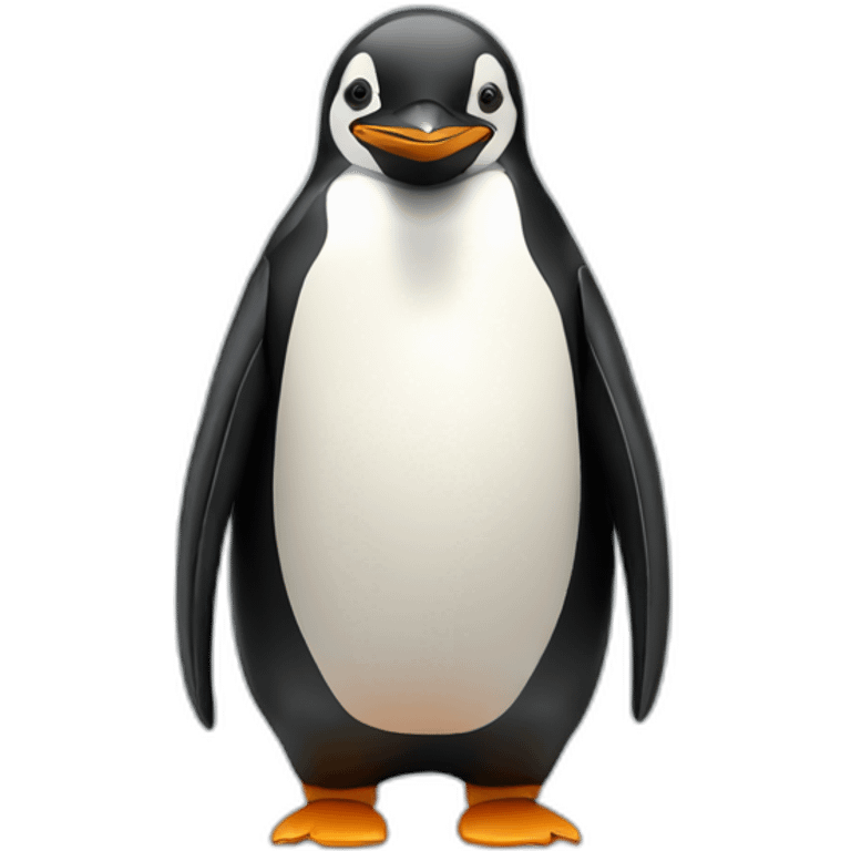 Pinguin with bear  emoji