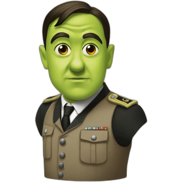 Adolf hitler and shrek emoji