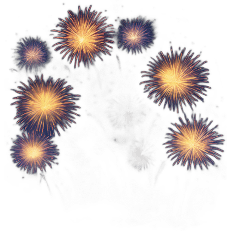 night sky fireworks emoji