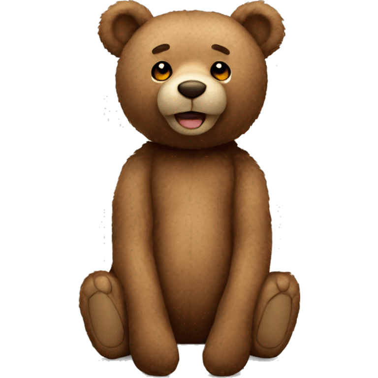 Realistic teddy bear  emoji