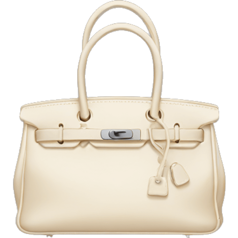 Cream birkin bag emoji