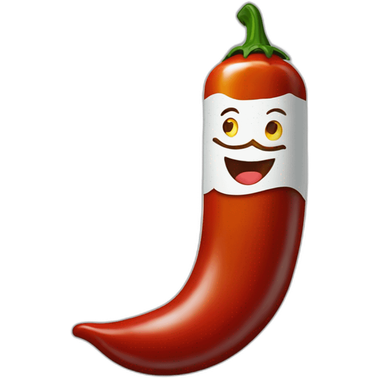 chili bottle with skånsk chili text emoji