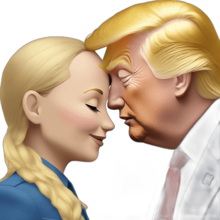 trump-and-putin-kissing,-lgbtq+ friendly, positivity, inclusiveness emoji