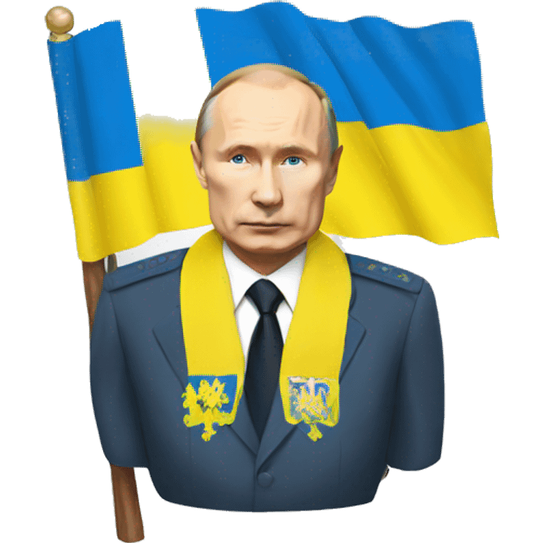 Putin with Ukraine flag emoji