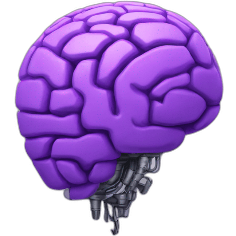 purple robot brain emoji