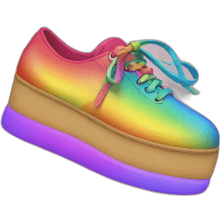 Rainbow shoes emoji