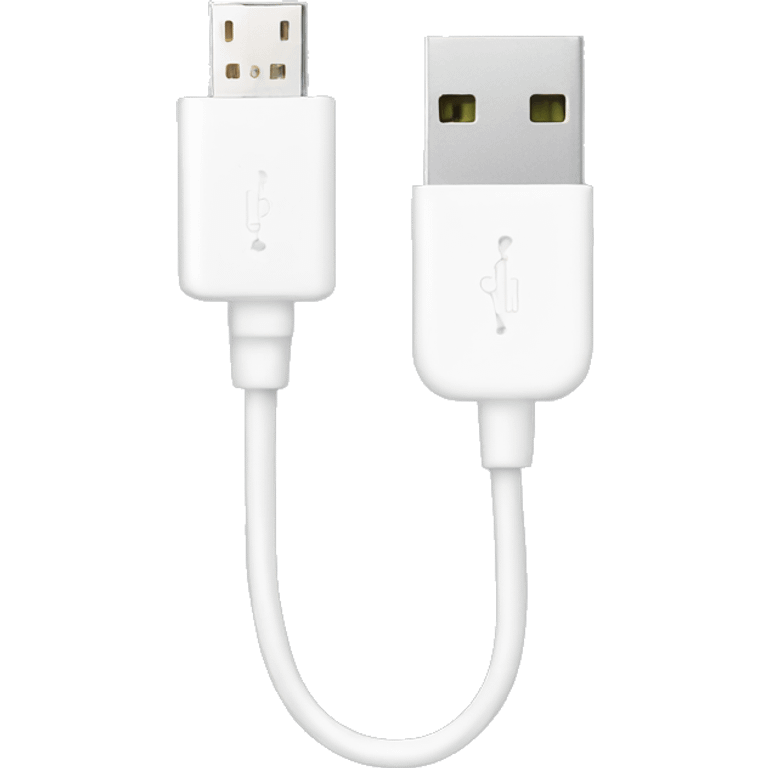 White usb cable  emoji