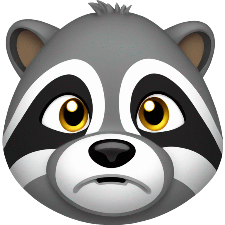 Crying raccon emoji