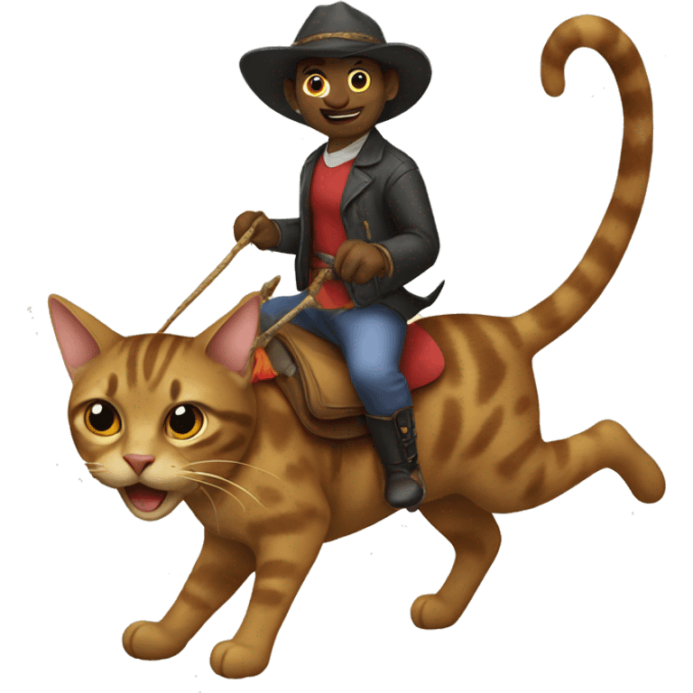 Capiparra riding a cat emoji