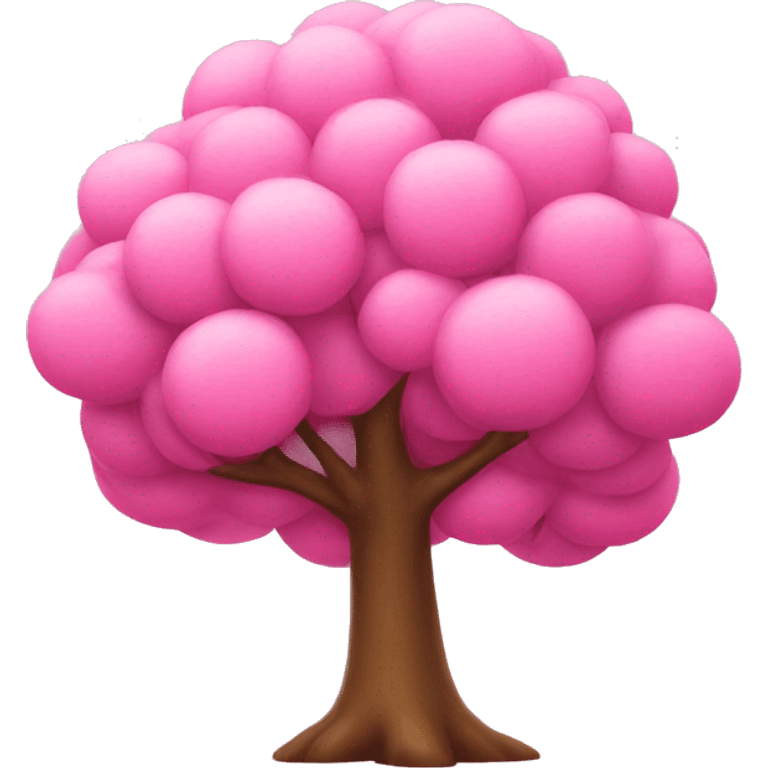 Pink tree  emoji