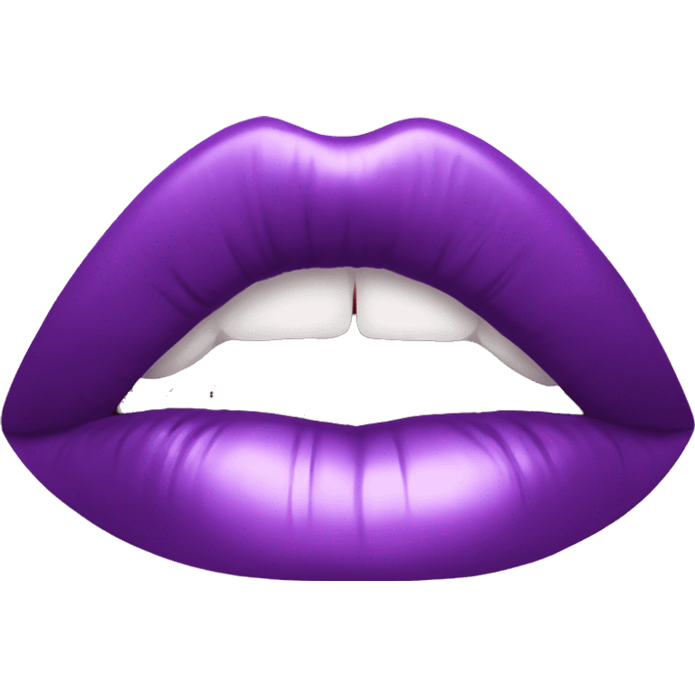 Purple lip oil aesthetic tube emoji