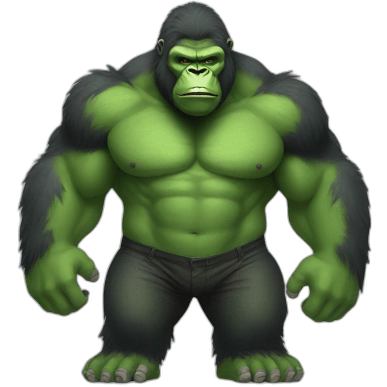 Gorilla w a hulk suit emoji