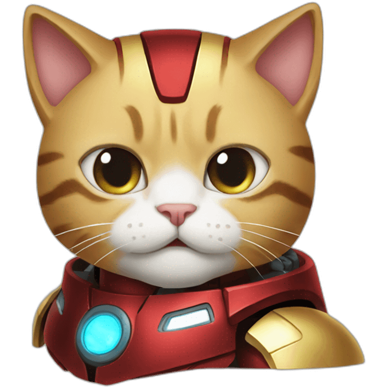 Iron man cat emoji