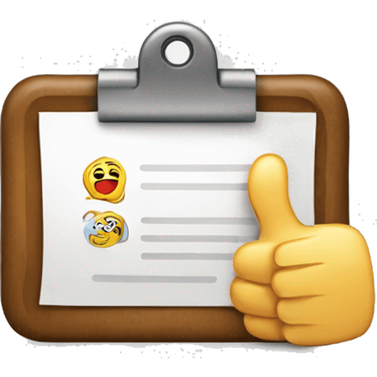 Approval Emoji 
Usage: To signify document approval or endorsement.
Design Idea: A document with a checkmark or a thumbs up. emoji