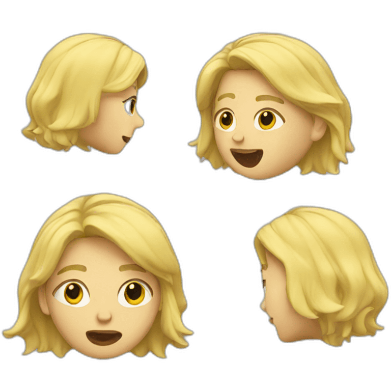 Blond dab emoji