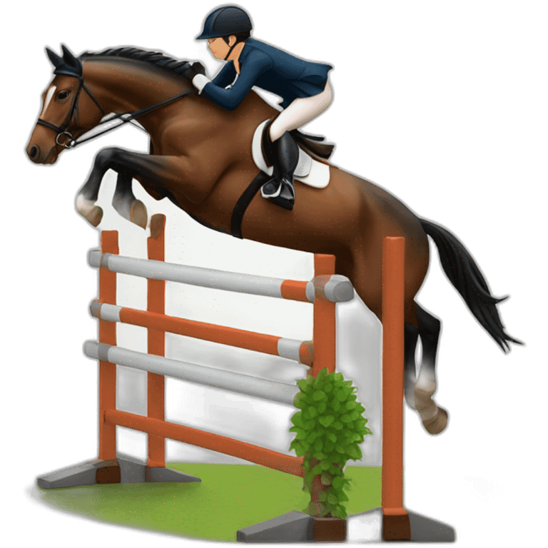 Horse Jumping competition emoji