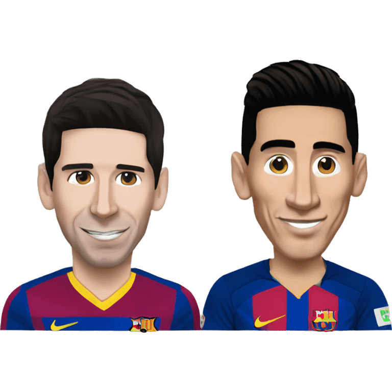 Lionel Messi and Di Maria emoji